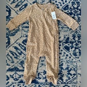 Baby Gap Tan Floral, Neutral Color, Footed Outfit/Sleeper, NWT Size 3-6M